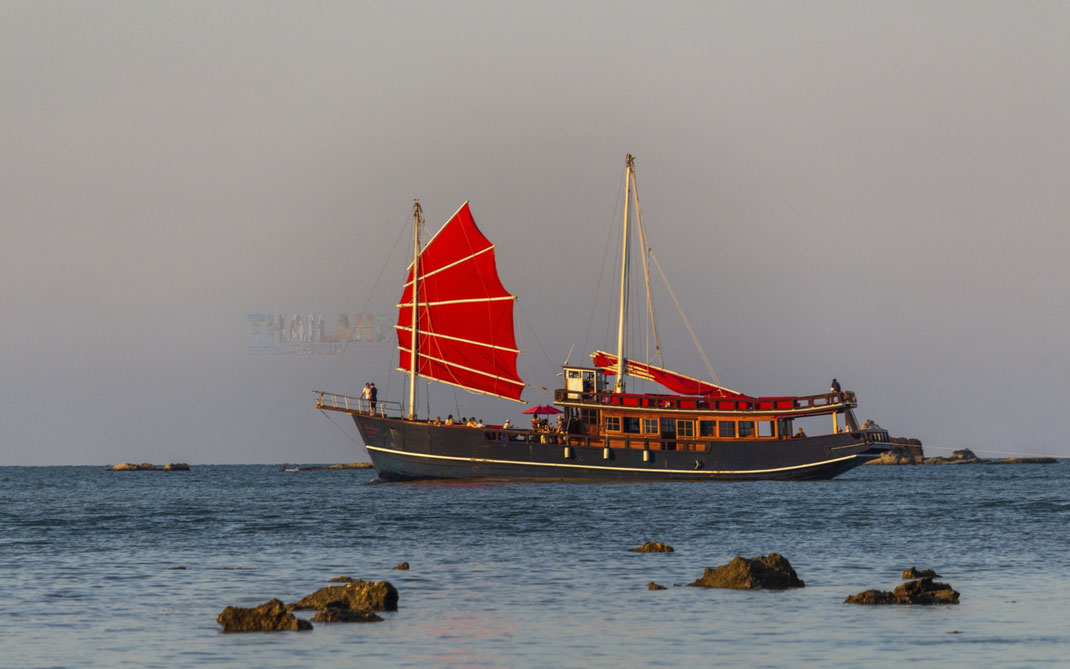 Piratensegelboot für eine Segeltour um Koh Samui