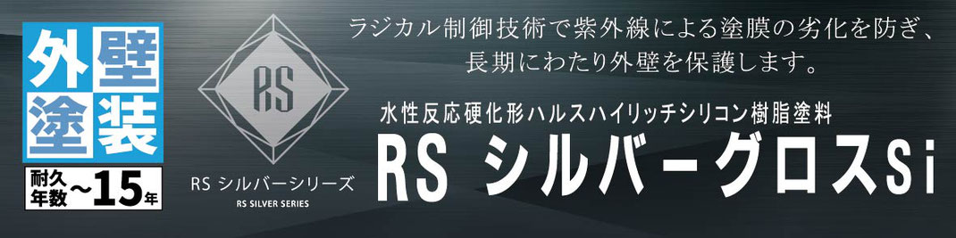 関西ペイント　RSシルバーグロスSI　外壁塗装　ラジカルシリコン塗料　坂本塗装　名古屋営業所　稲沢市