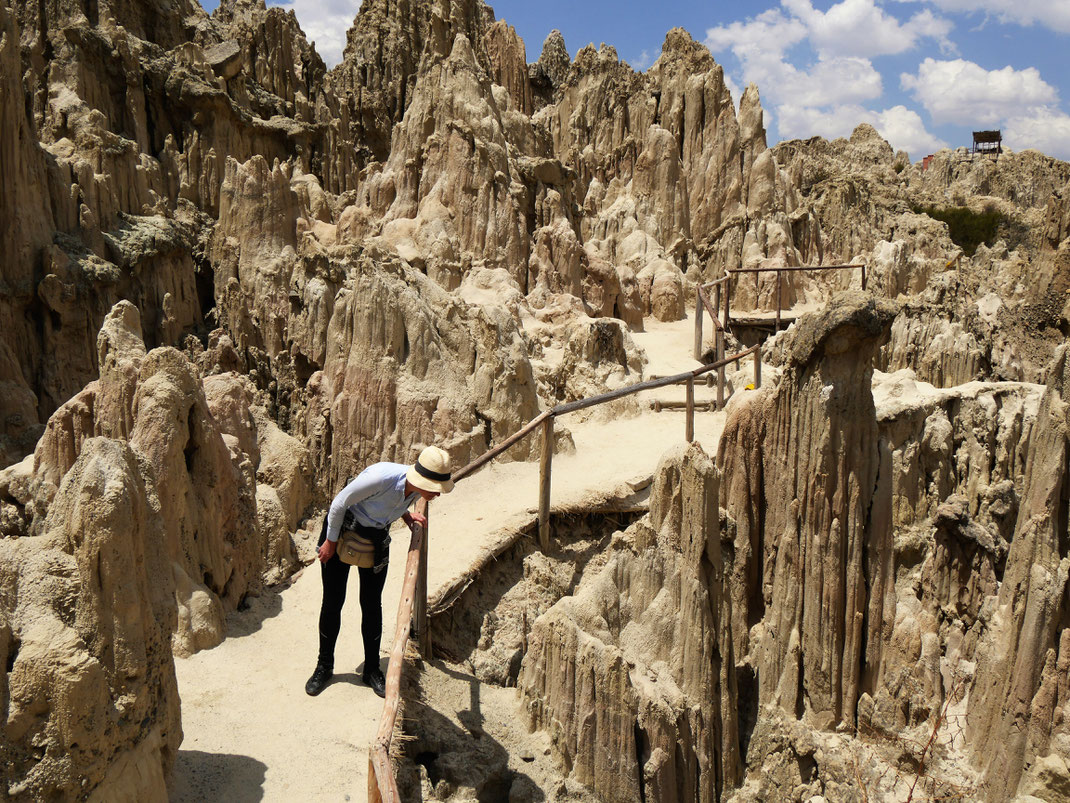 Nee, lieber nicht da rein fallen... Bei La Paz, Bolivien (Foto Jörg Schwarz)