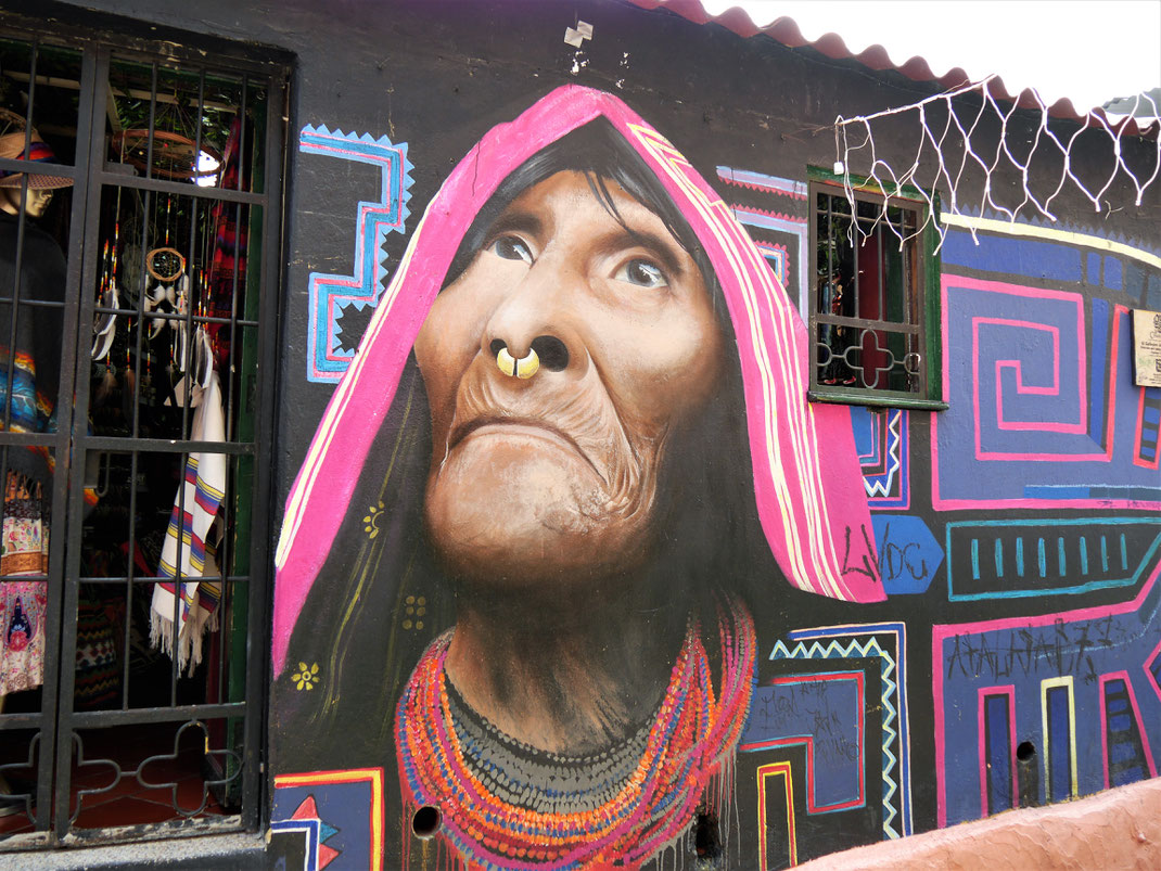 Streetart Candelaria, Bogotá, Kolumbien (Foto Jörg Schwarz)