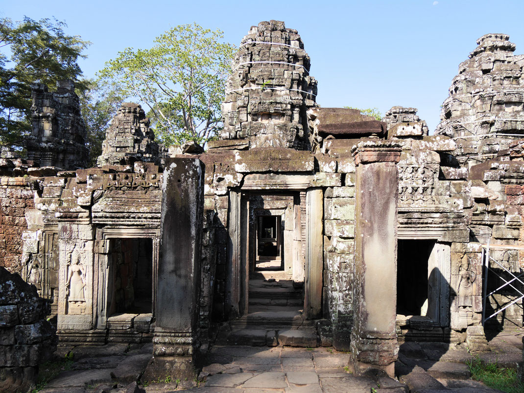 Die Strukturen des Tempels sind gut erhalten... Banteay Kdei, Kambodscha (Foto Jörg Schwarz)