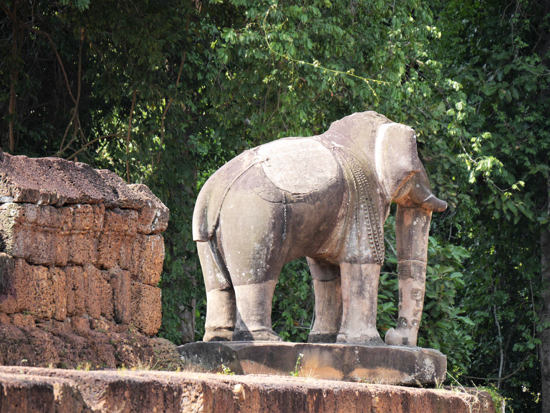 Die großen Elefantenkörper haben ihren Reiz... Östlicher Mebon, Kambodscha (Foto Jörg Schwarz)