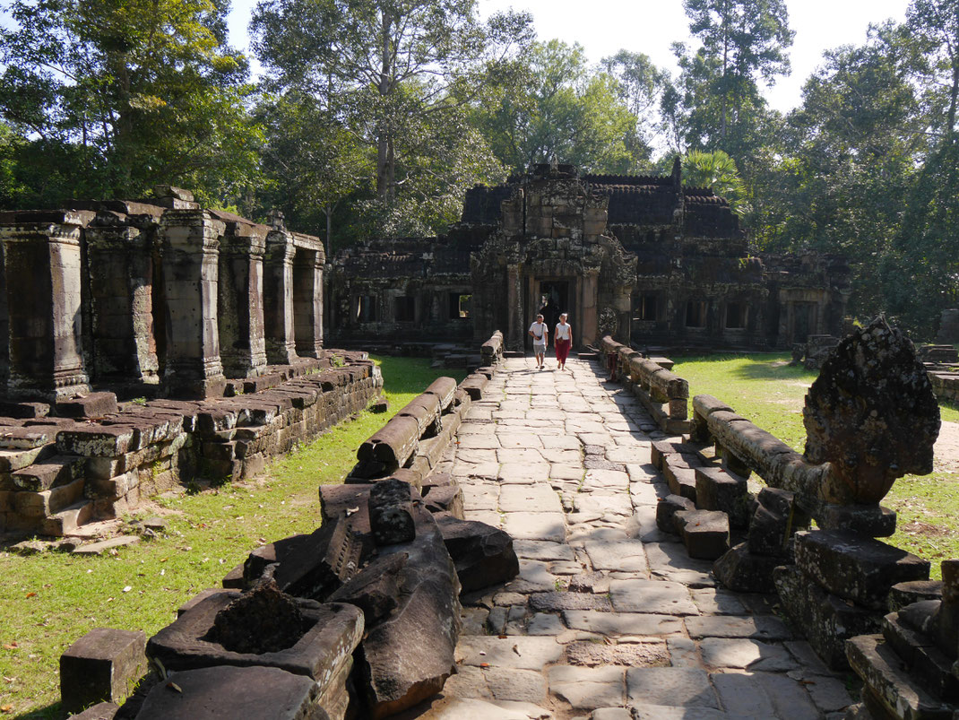 Die Nagaschlangengottheit begleitet den Besucher in nahezu jeder Anlage, Banteay Kdei, Kambodscha (Foto Jörg Schwarz)