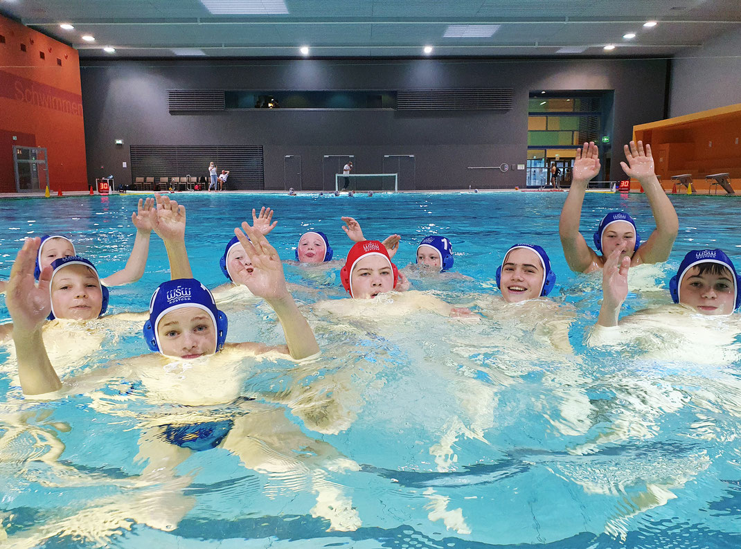 Die U14-Wasserballer des WSW Rostock beim Norddeutschen Pokal 2021 in Hamburg