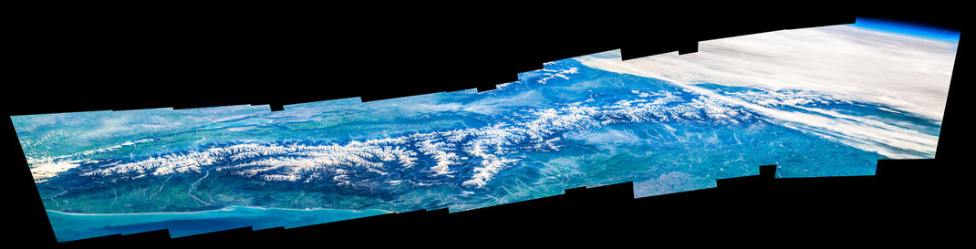 Caucasian Mountains from the ISS