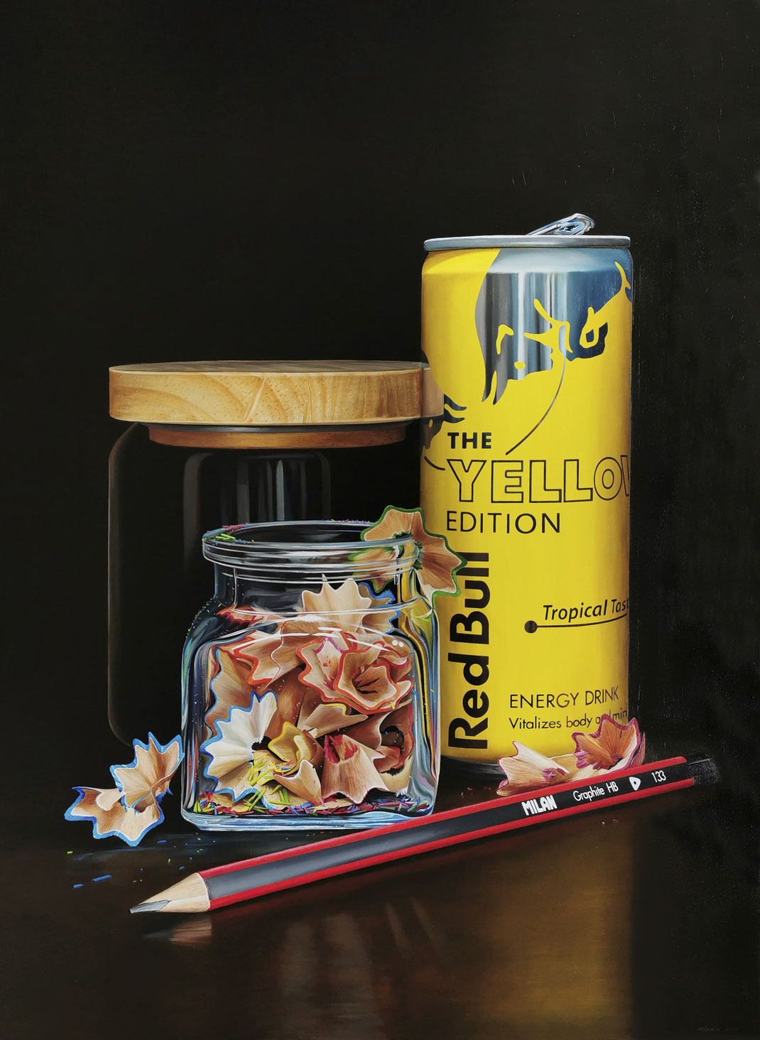 "Yellow Edition" 100 x 140 cm, oils on canvas, 2019