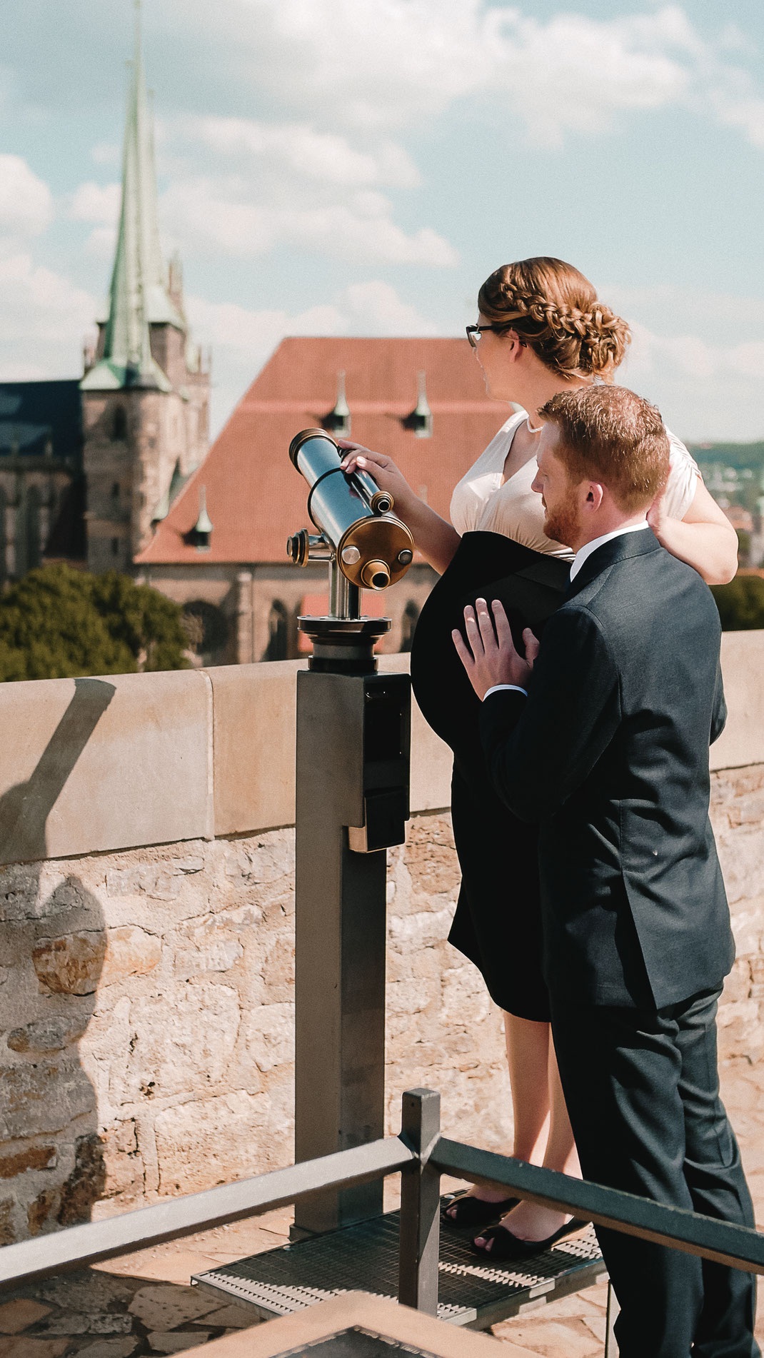 Paarfotos auf dem Petersberg in Erfurt