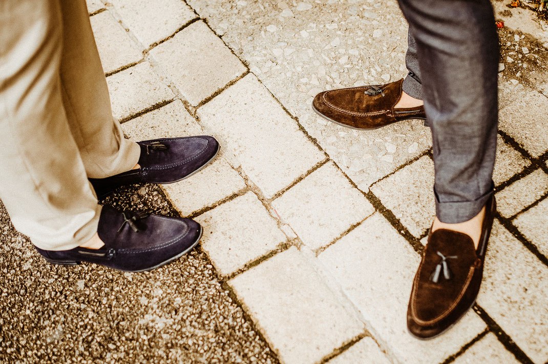 mocassins de mariage