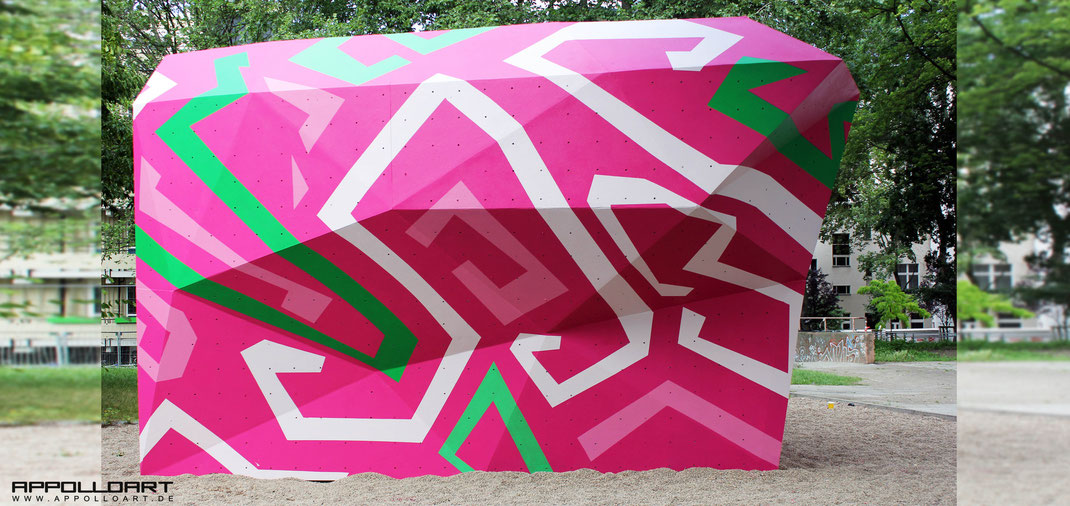 Graffitikunst im öffentlichen Raum Hauptstadt