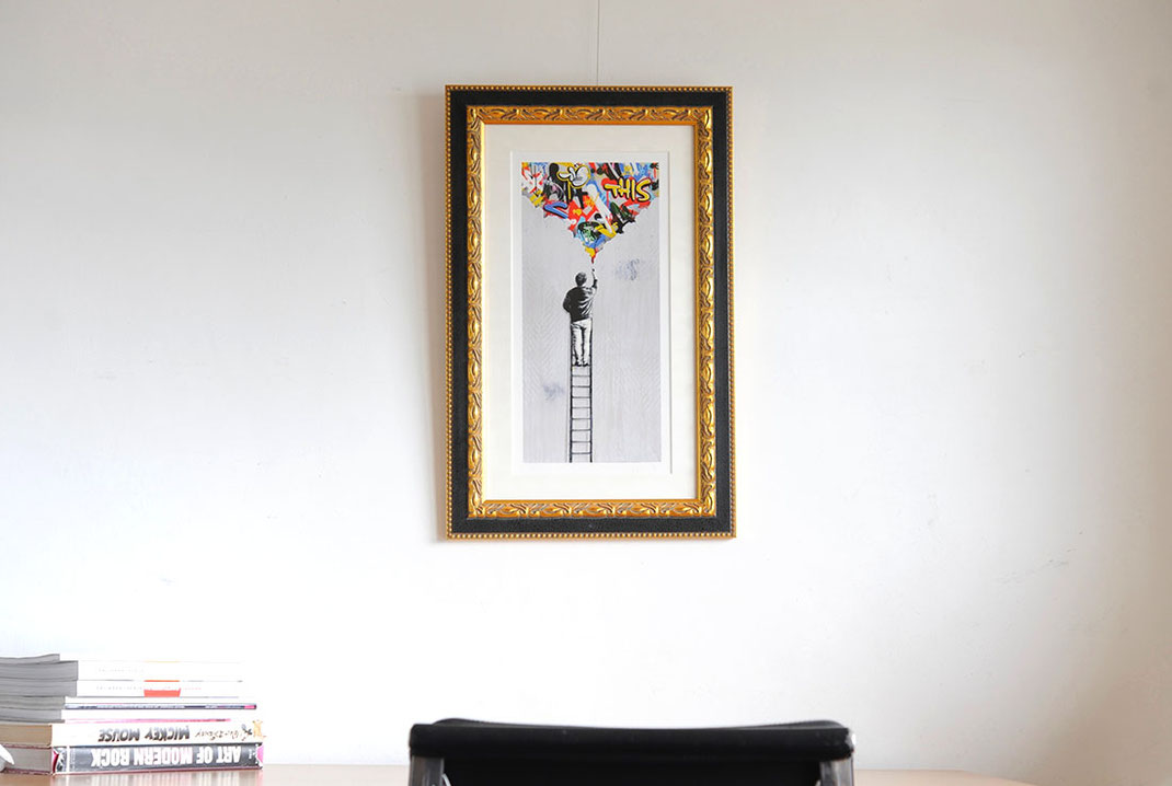 Martin Whatson(マーティン・ワトソン)のTHE CRACKを額装しま Martin Whatson(マーティン・ワトソン)のTHE CRACKを額装しま