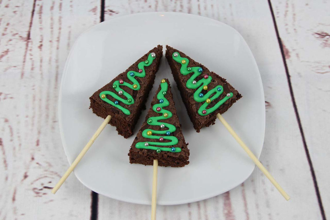 christmas tree brownies