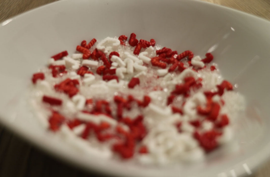 sprinkle mix for christmas snowball cupcakes