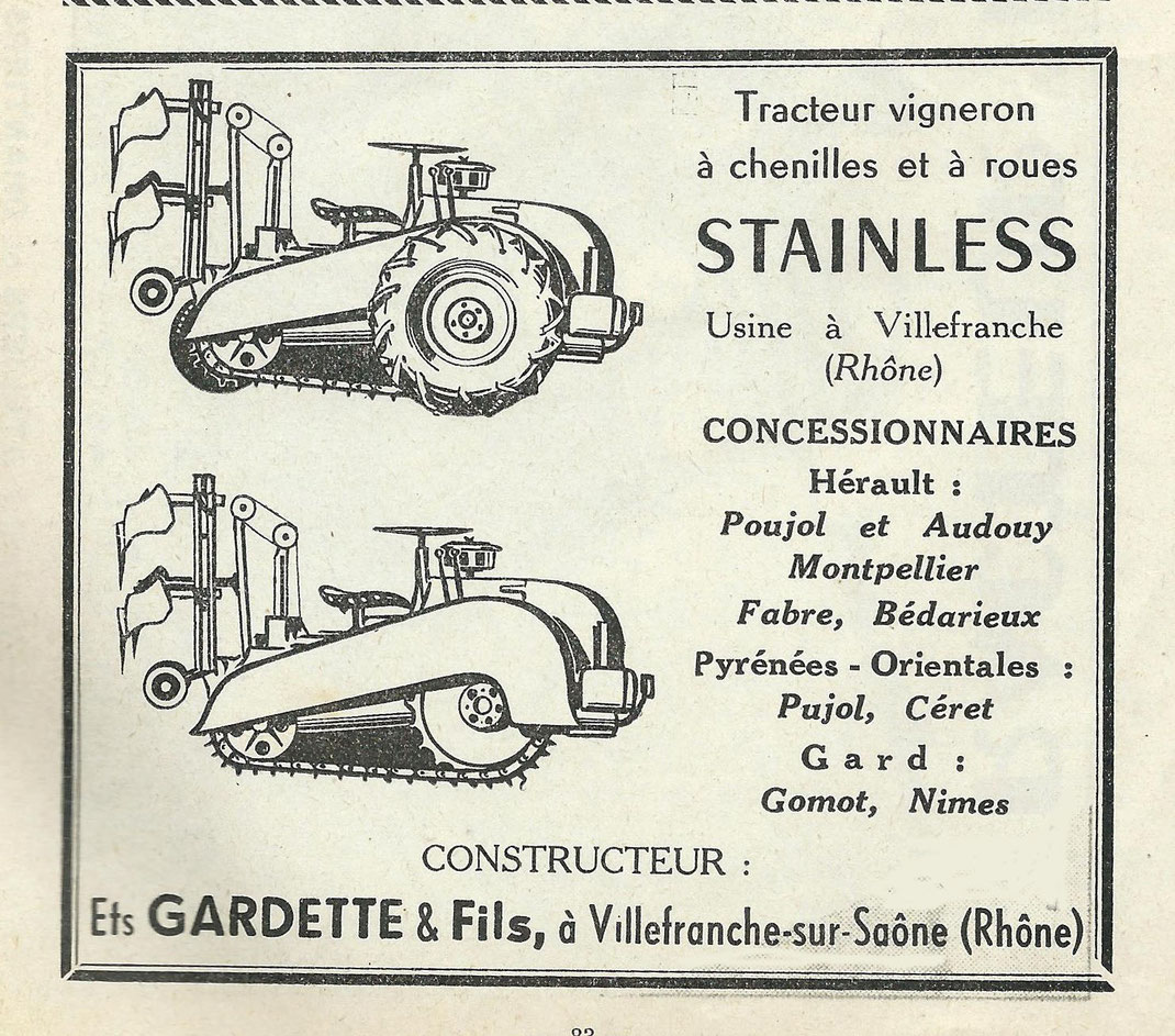 Pub sur Motoviticulture de 1954