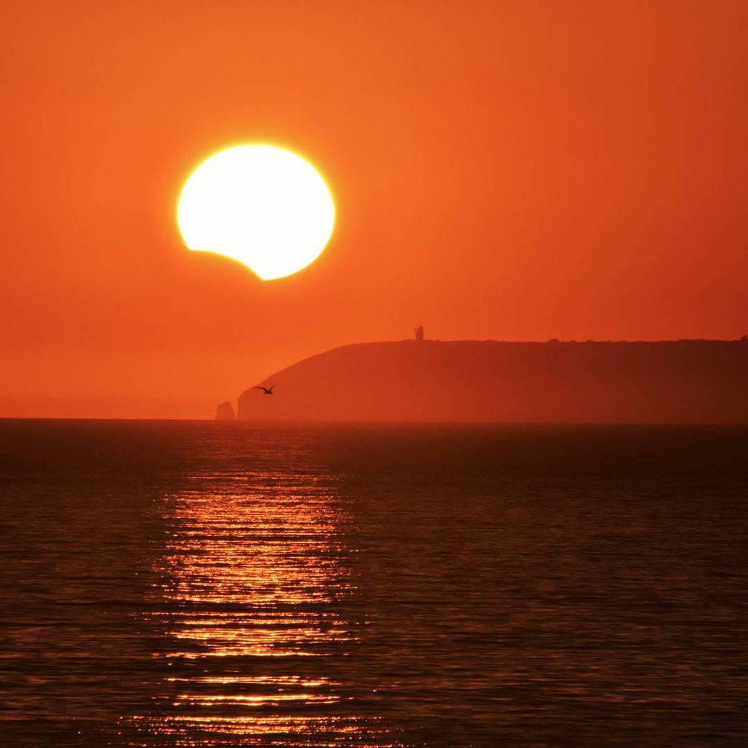 L'éclipse du 21 août 2017 au Cap de la Chèvre - Crédit : pyc_carre_photographies