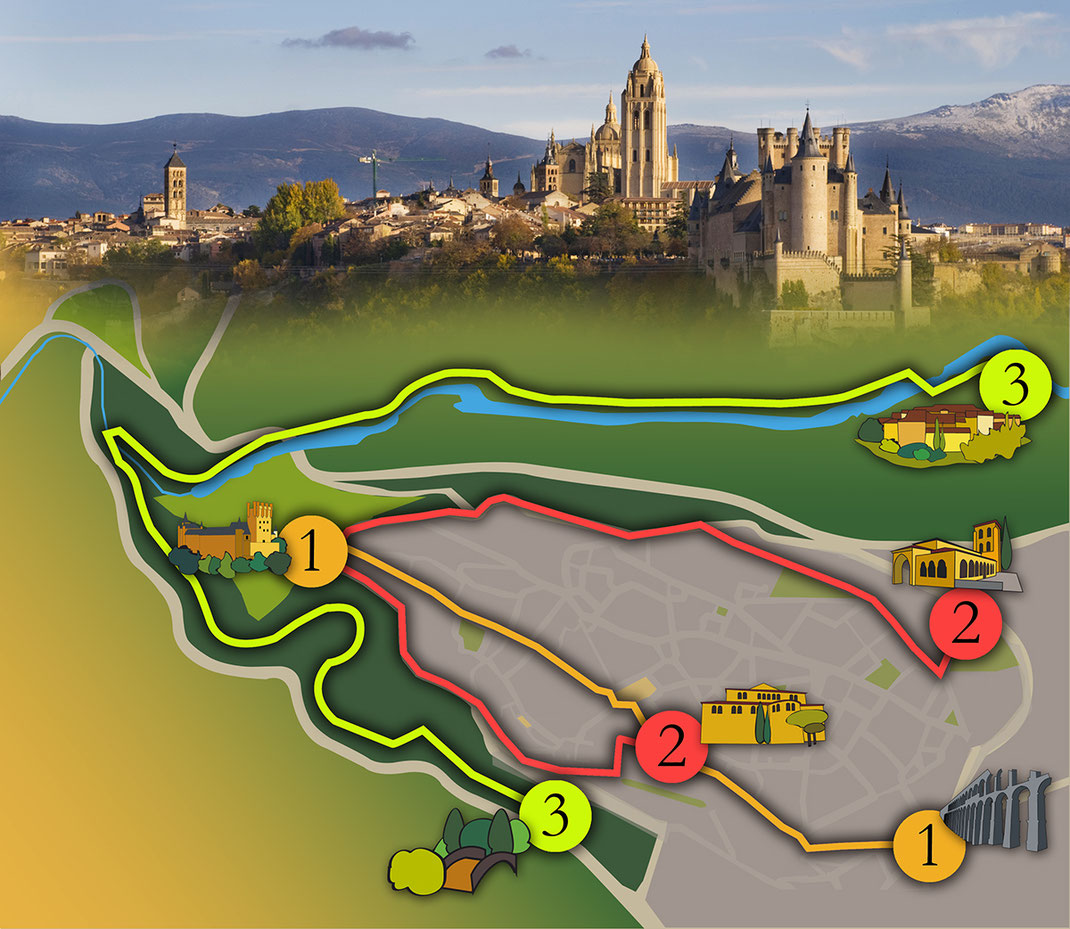 Tres rutas por la ciudad de Segovia