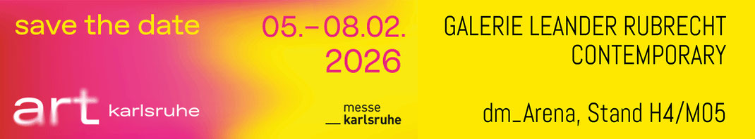 Aussteller auf der art KARLSRUHE 2026 / 05.02.–08.02.2026, dm-Arena, Standnummer: H4/M05 (Preview am 04.02.2026)