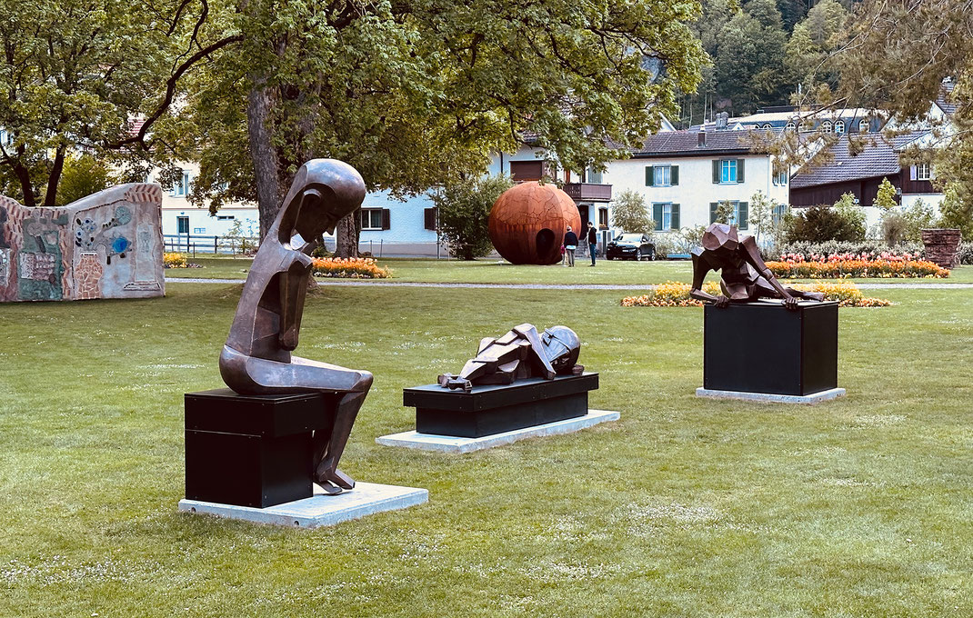 Werke von Andreas Rimpel zur Bad Ragartz – 9. Triennale der Skulptur, GEGENWART, Bad Ragaz, CH, 2024