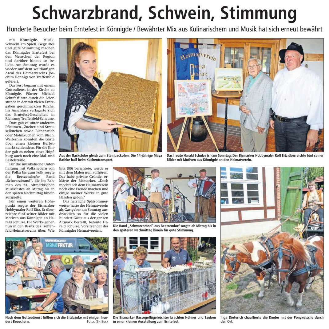 Altmark-Zeitung vom 19.09.2018, von Maik Bock