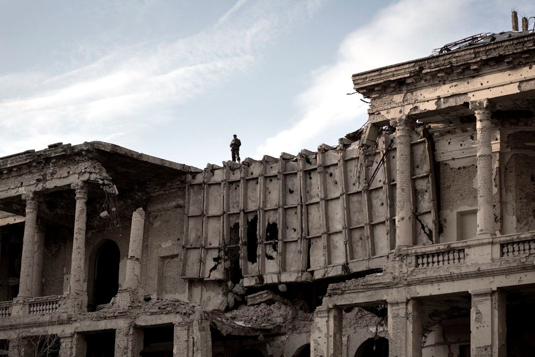 on top of the darul aman palace