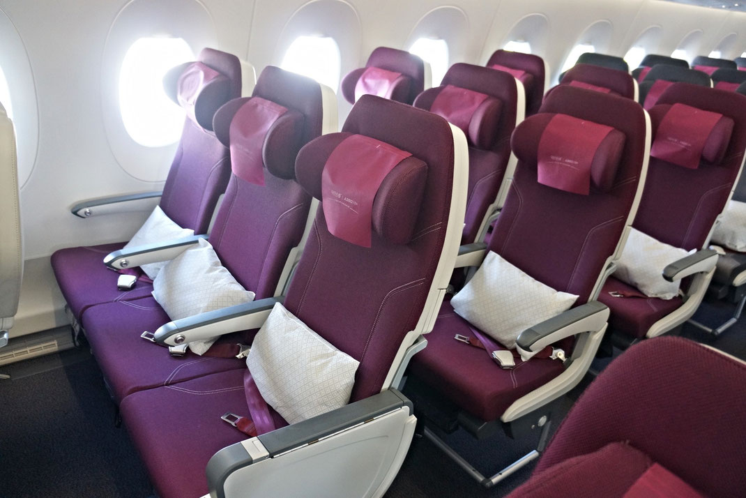 Review Qatar Airways Airbus A350 Business And Economy