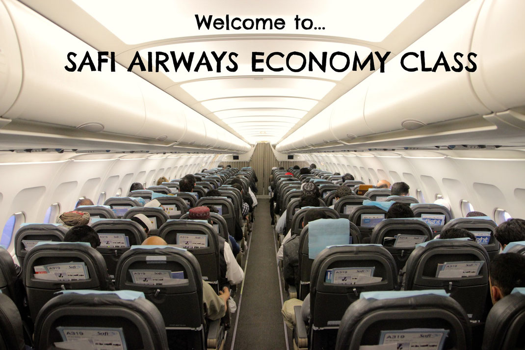Safi airways economy cabin a319