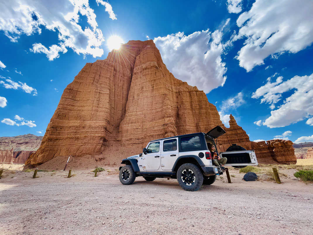 Jeep im Capitol Reef Nationalpark in Utah/USA