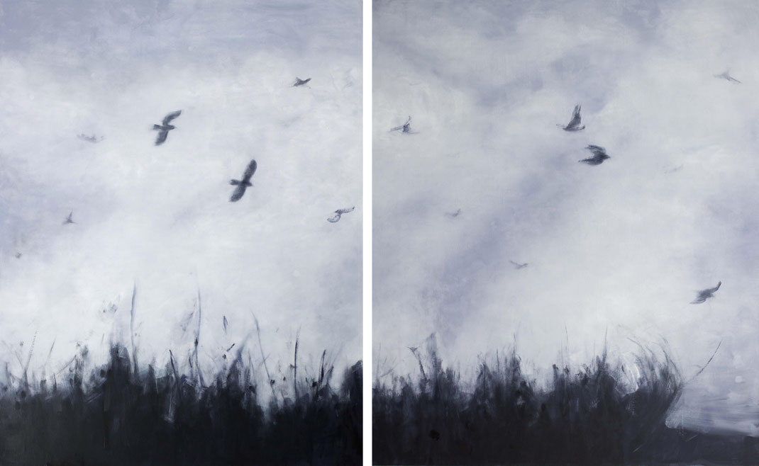 Birds à 180x140cm 180x150 2017 oil on canvas