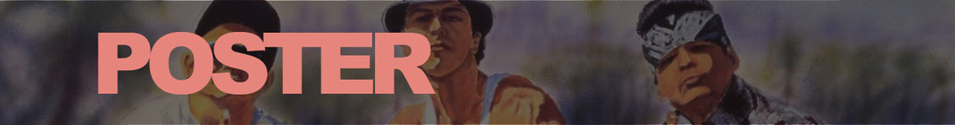 blood in blood out movie, bound by honour, vatos locos, adan hernandez, merchandise, chicano noir, cheech marin collection, carnalismo, artwork, poster, print, painting, drawing, estate of adan hernandez, legacy, paco, cruz, miklo