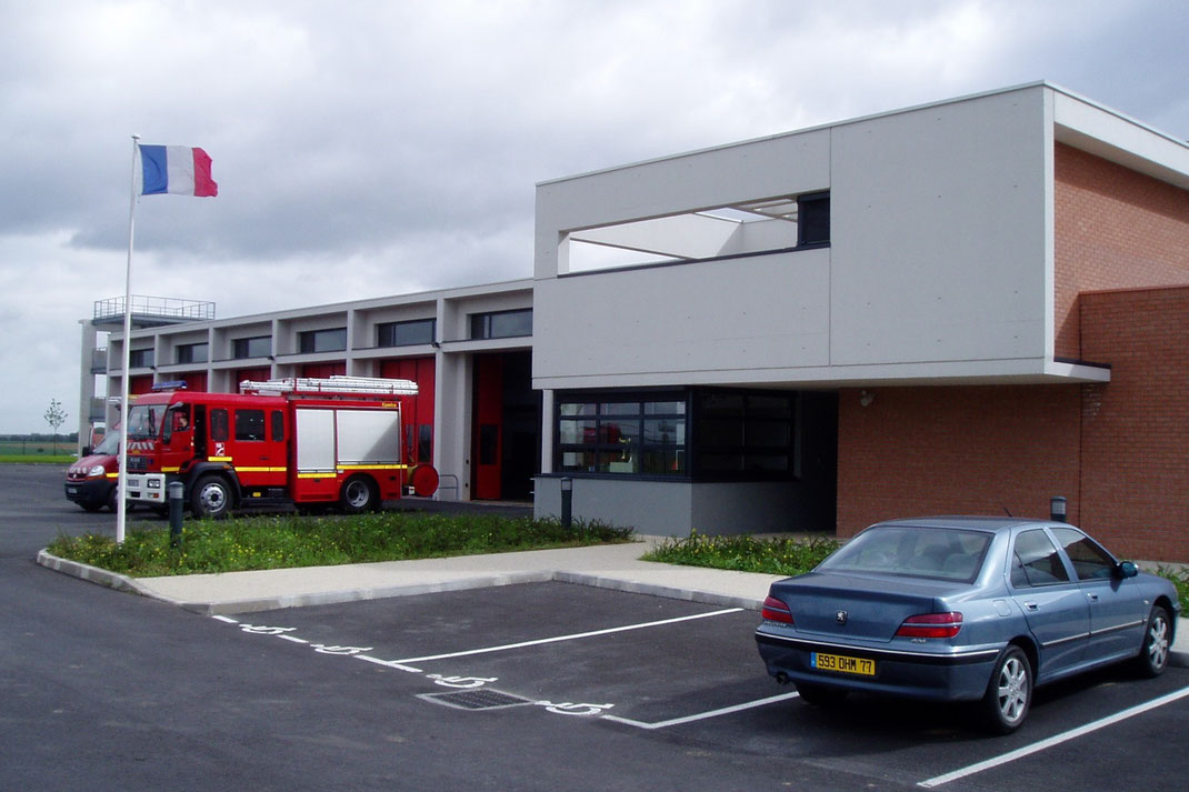 Caserne de pompiers de Saint Soupplets, Varon Architectes, architectes Seine et Marne, Varon Architectes