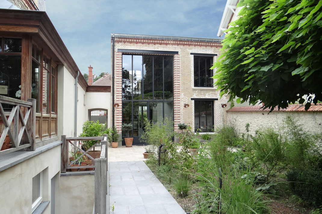 Verrière atelier d'artiste à Fontainebleau, architecte Seine et Marne, Varon Architectes