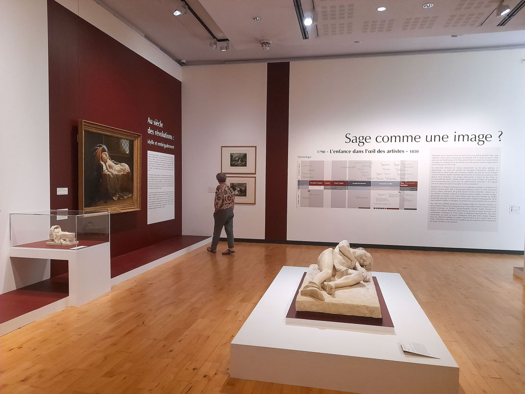 scénographie de l'exposition Sage comme une image. Musée des Beaux-Arts de Bordeaux. MusBA