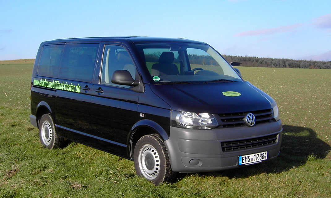 Auf Elektroantrieb umgerüsteter VW T5.