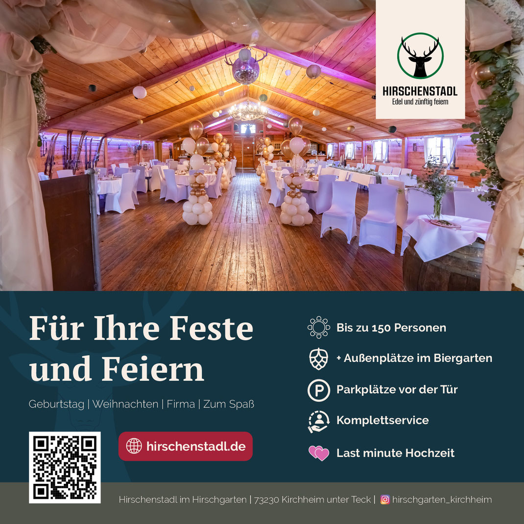 Kooperationspartner des 36. Kirchheimer Weindorfes: Hirschenstadl Kirchheim