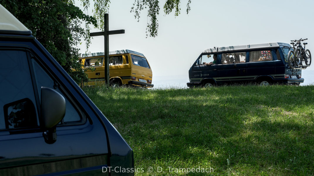 Mit den Bus Brothers & Sisters hoch über dem Zugersee.