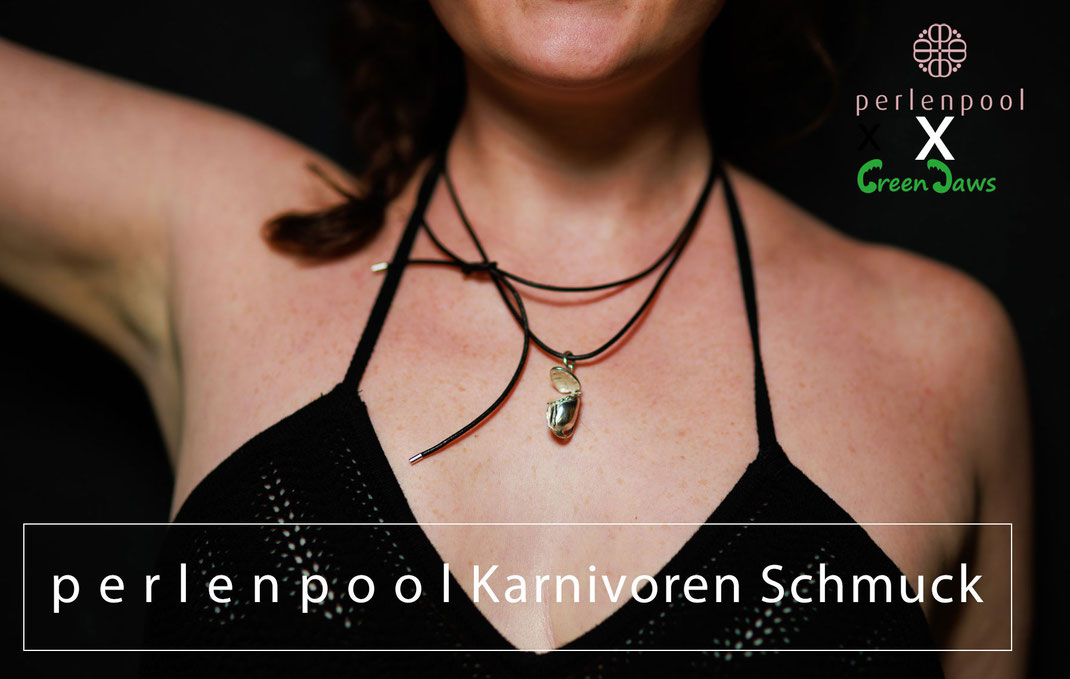 Eine schmucke Kooperation von Green Jawes Fachgärtnerei für fleischfressende Pflanzen & p e r l e n p o o l Schmuck Stuttgart. Karnivore Nepenthes rajah, Kannenpflanzen- Schmuckstücke aus 925 Sterlingsilber. Green Jawes X perlenpool