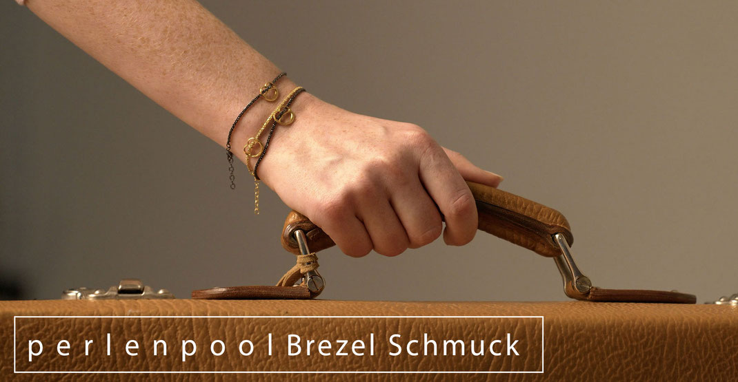 perlenpool Brezel Schmuckstücke aus Stuttgart als schönes Schmuck Andenken 