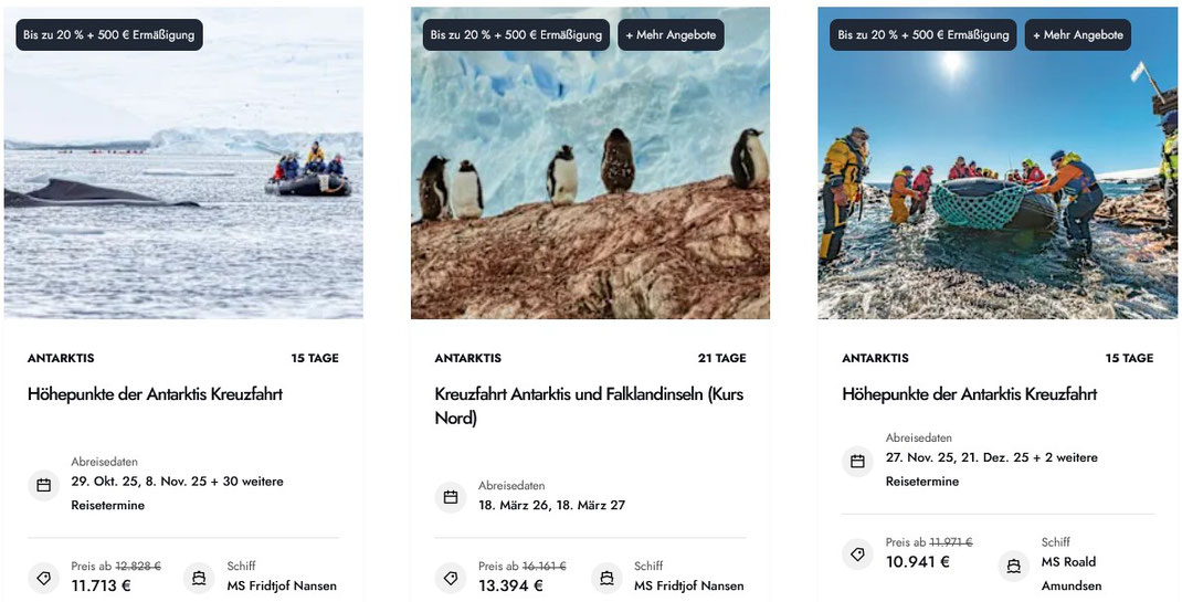 HX Hurtigruten Expeditions Angebote bis 15% sparen mit Preisgarantie bei uns buchen, Expeditions Kreuzfahrten Antarktis, Galapagos-Inseln, Südamerika, Alaska im Sommer 2025/2026
