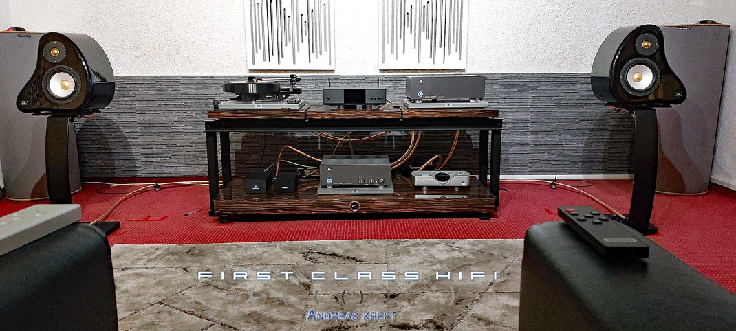 nsemble Ondiva auf ARC, Brinkmann Bardo mit 10.5, Auralic Aries G2.2, Massimo Fonobrio, unten Netzteile Bardo, Massimo Fuoco, Chord Dave. Stromversorgung Ensemble Dalvivo, NF Kabel Incanto, LS Kabel Ensemble Dalvivo.