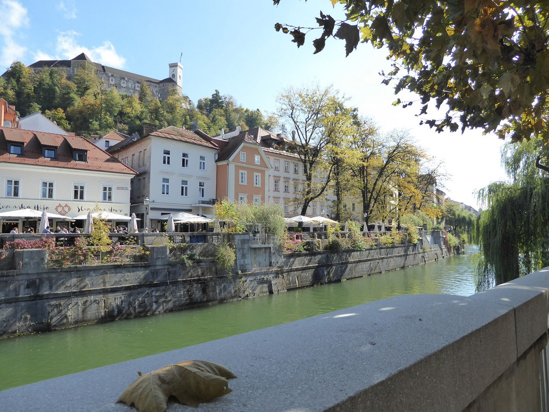 Ljubljana - immer am Fluss entlang