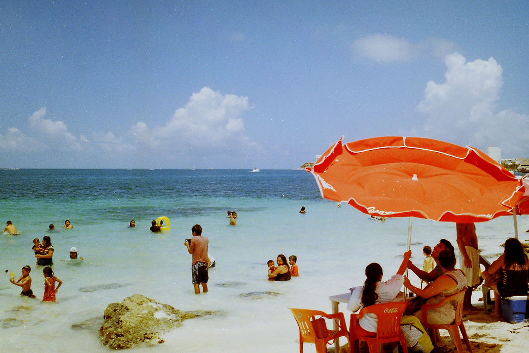 cancun,beach,tropical,caribe,mexico,yucatan,analog,film