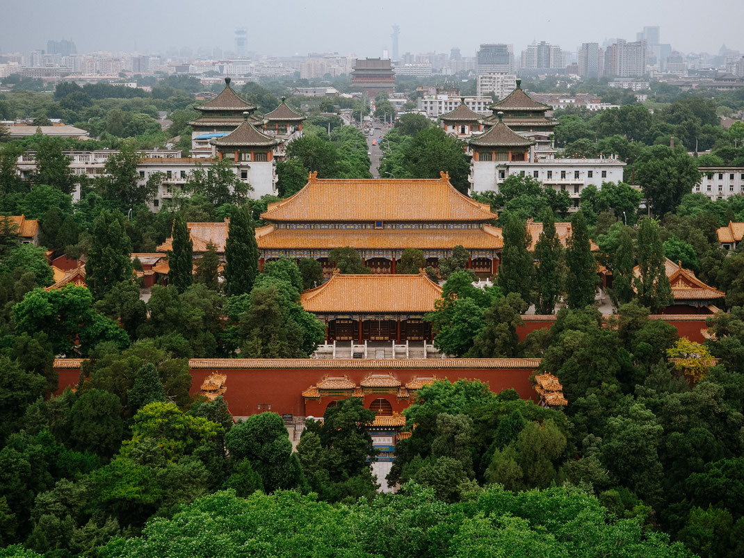 Nice view from the hill of the Jingshan Park