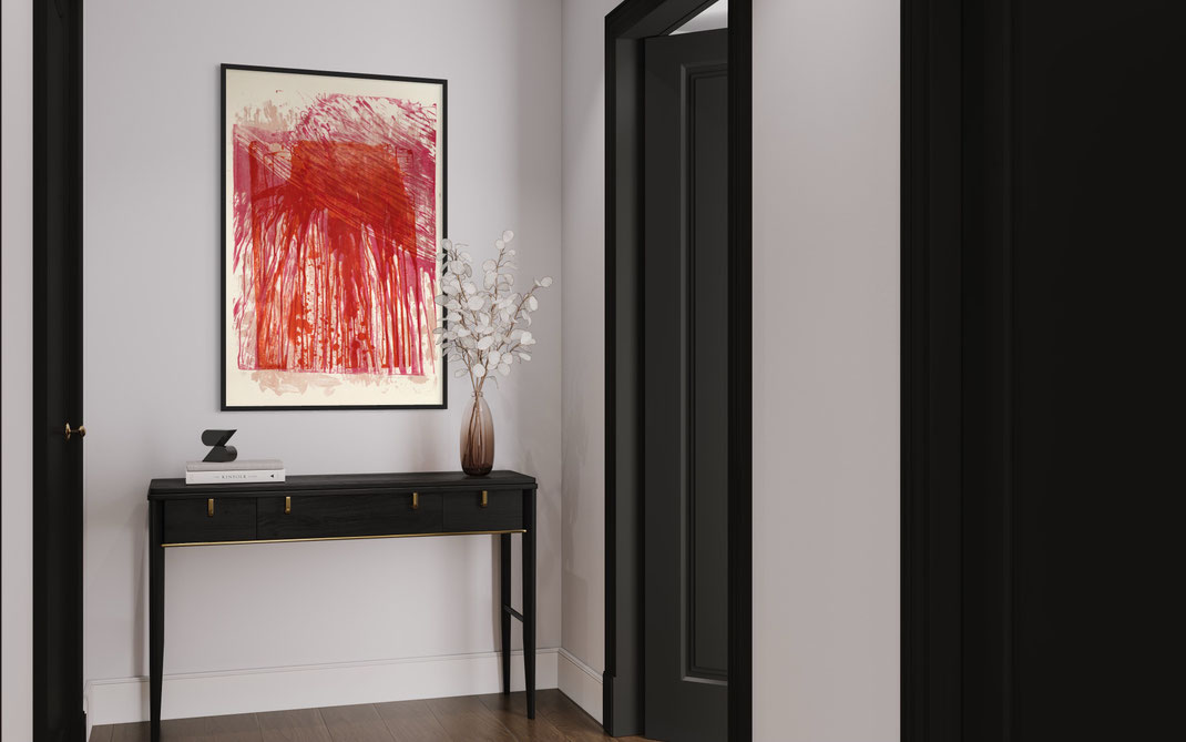 Hermann Nitsch art print Druckgrafik 1980er Jahre Edition original signiert im Galerie Shop in Wien