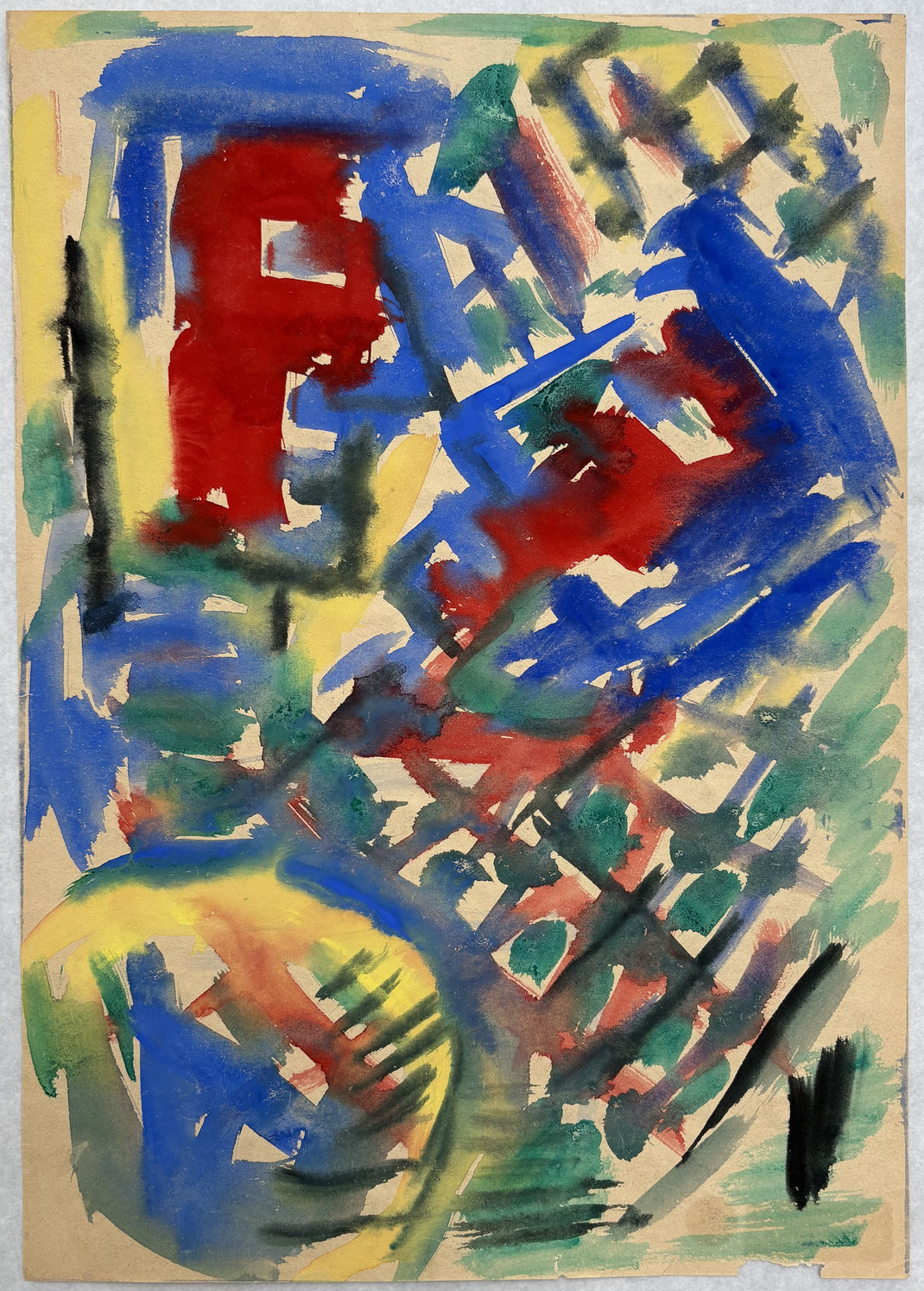 Hubert Schmalix Kunst. Original auf Papier. Art by the Austrian artist Hubert Schmalix from 1981. 