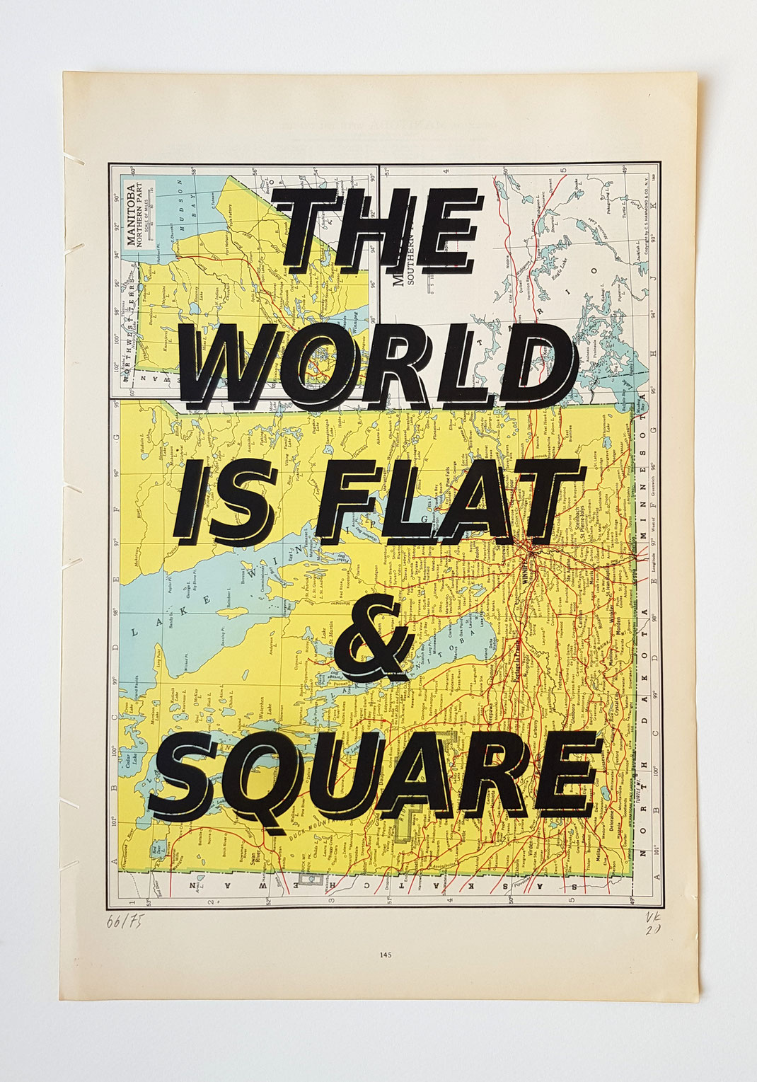 Manitoba. The world is Flat by Vikenti Komitski 