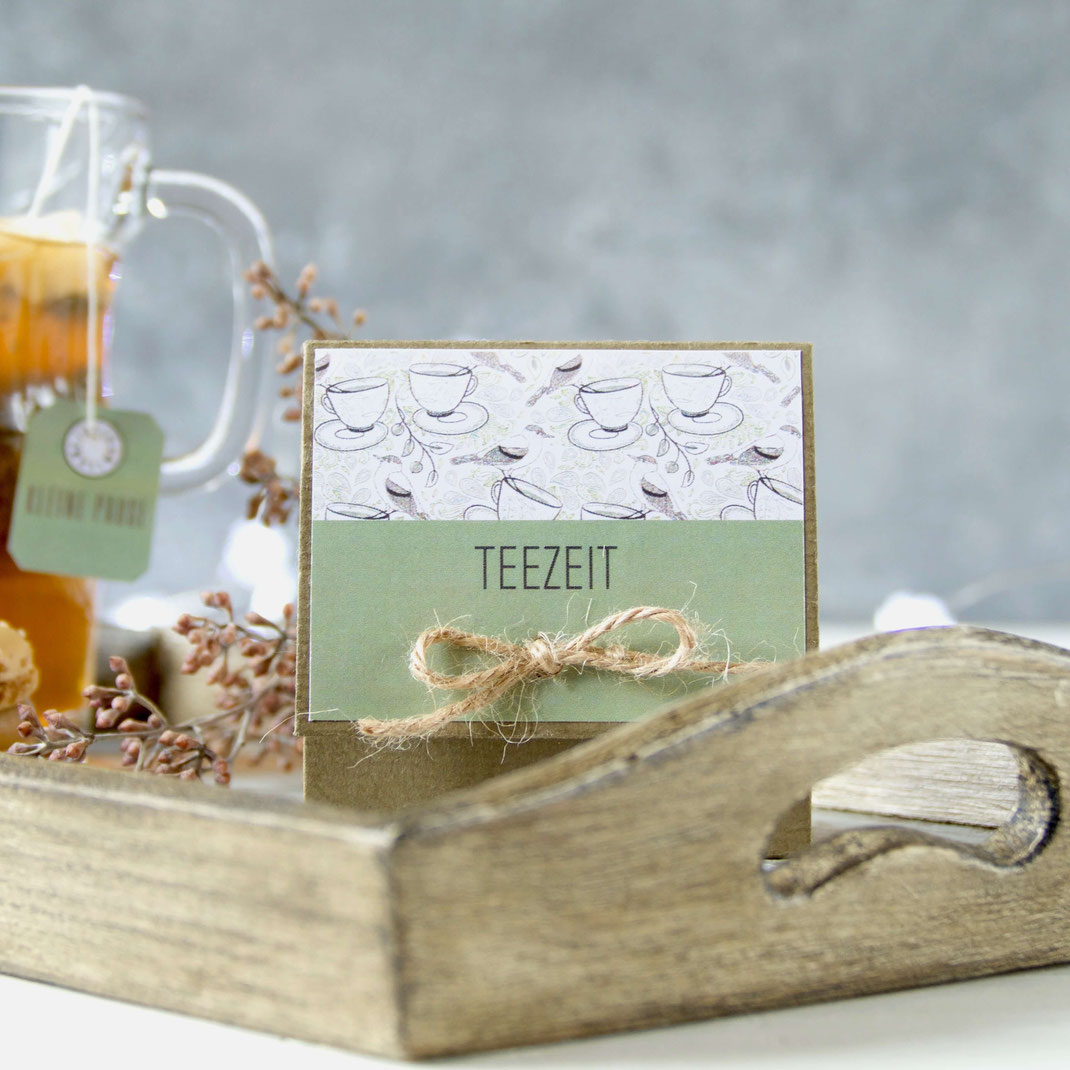 DIY-Verpackung Teebeutel