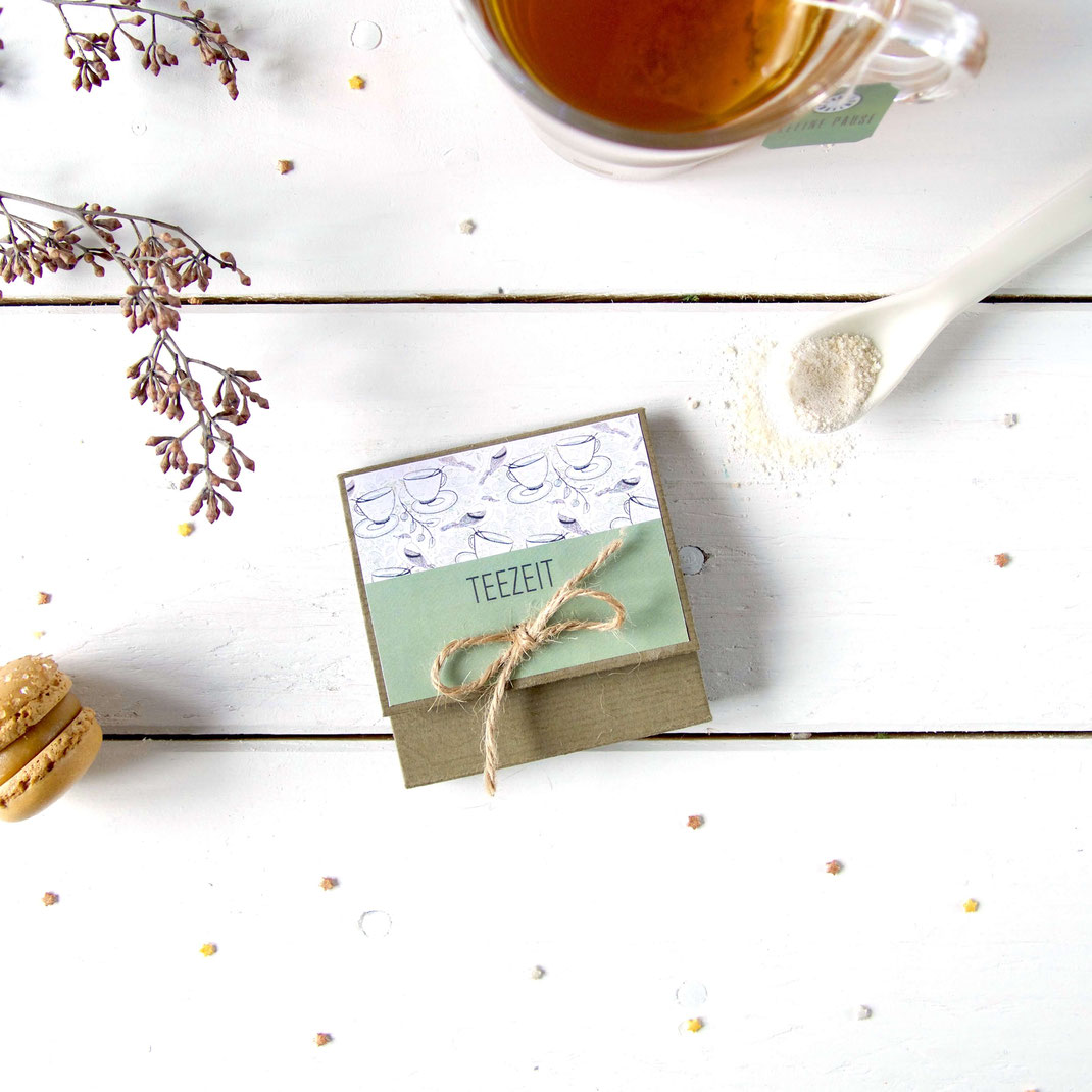 DIY Teebeutel-Etui schenken