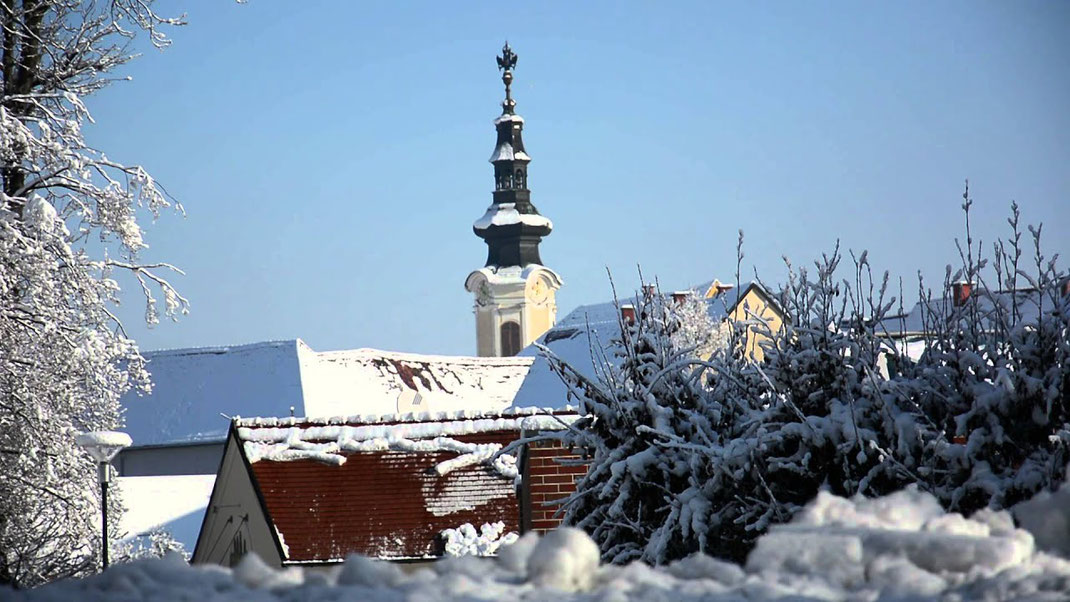 Winterliche Ruhe liegt über der Altstadt von Bad Radkersburg / Foto: TV Radkersburg