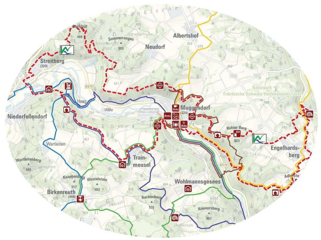 Wiesenttal-Trail ~ center of FS*TRailissimo Trail Routes