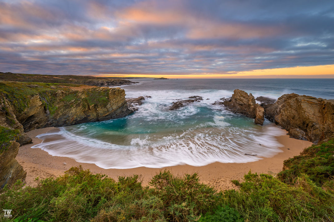 6) Diesen kleinen Strand habe ich an 3 verschiedenen Tagen fotografiert…hier Variante 1