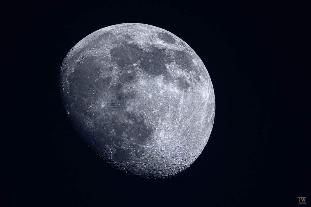 Spontan aus der Wiese fotografiert; Freihand gelingt jedes Mondbild mit 1120mm, man hat praktisch keinen Ausschuss mehr, da kenne ich noch andere Zeiten auf 1200mm (B3106)